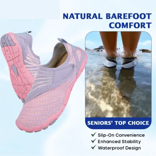 Wide Toe Box Waterproof Barefoot Shoes For Seniors
