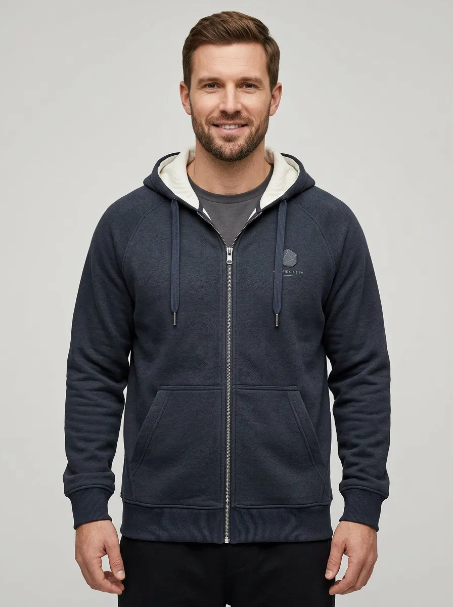 Athletic Geometric Zip-Up Casual Look Men's Sport Jacket
