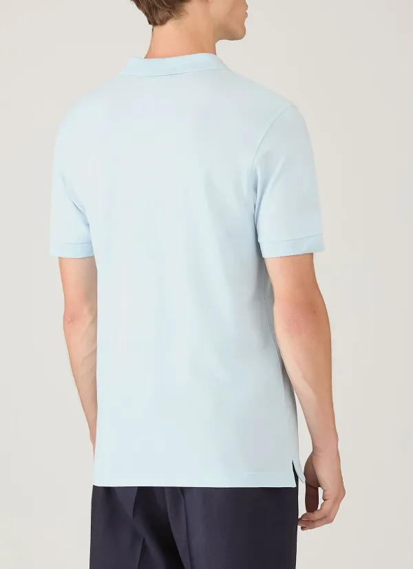Contemporary Everyday Slim Fit Cotton Pique Short Sleeve Polo Shirt