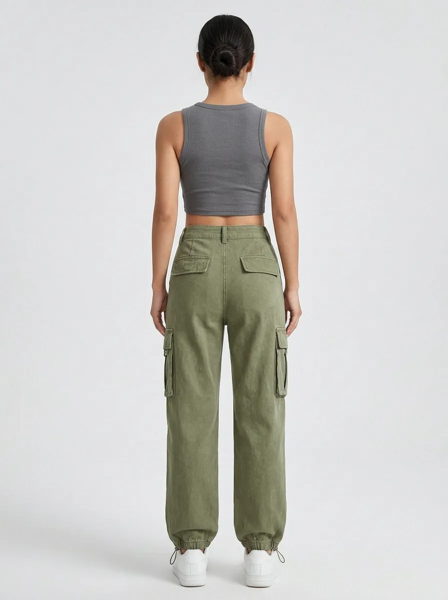Functional Utility Look Women's Multi Pocket Cargo Pants