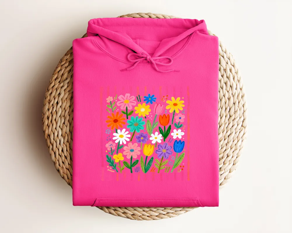 Wildflower Graphic Pullover Hoodie
