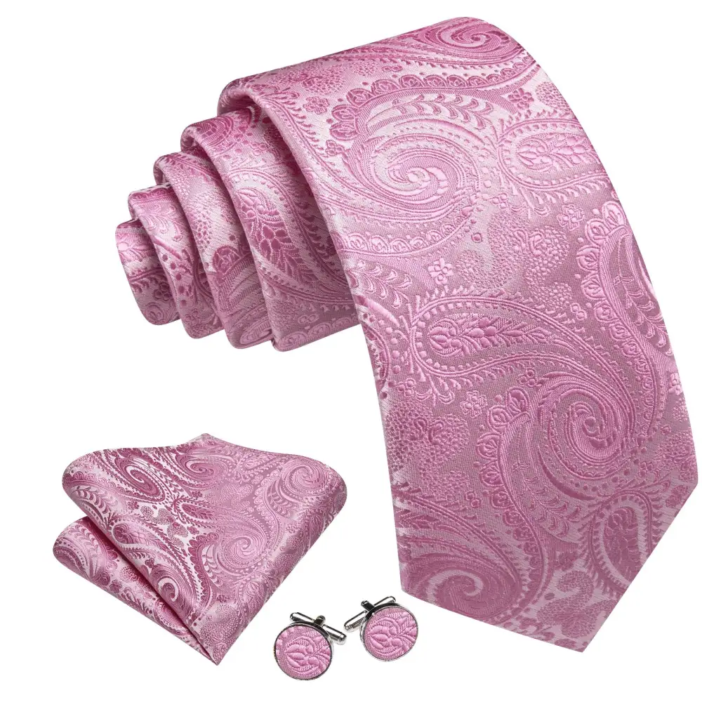 Lightweight Paisley Silk Necktie Set