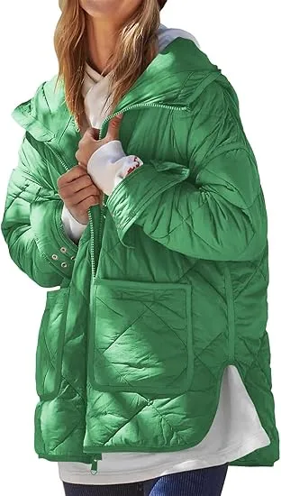 🧥 Womens Quilted Puffer Jacket – Lightweight Warmth. Timeless Comfort. Everyday Style.