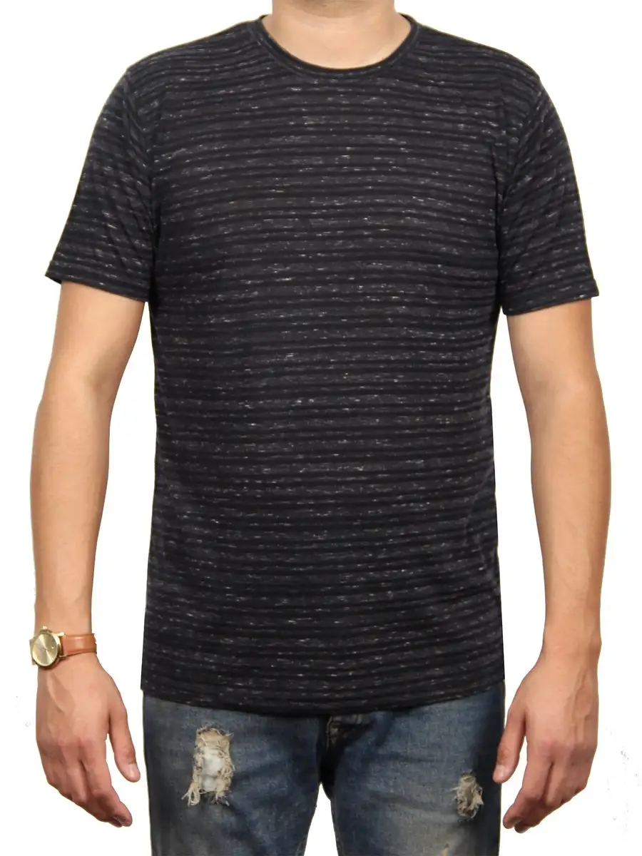 Relaxed Striped Jersey Men's Button Down Shirt