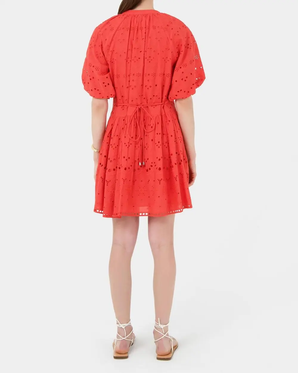 Eyelet Embroidery Design Broderie Tiered Dress