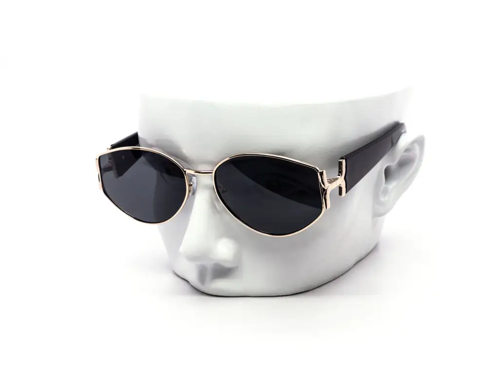 12-Pack Luxury Metal Oval Gradient Sunglasses