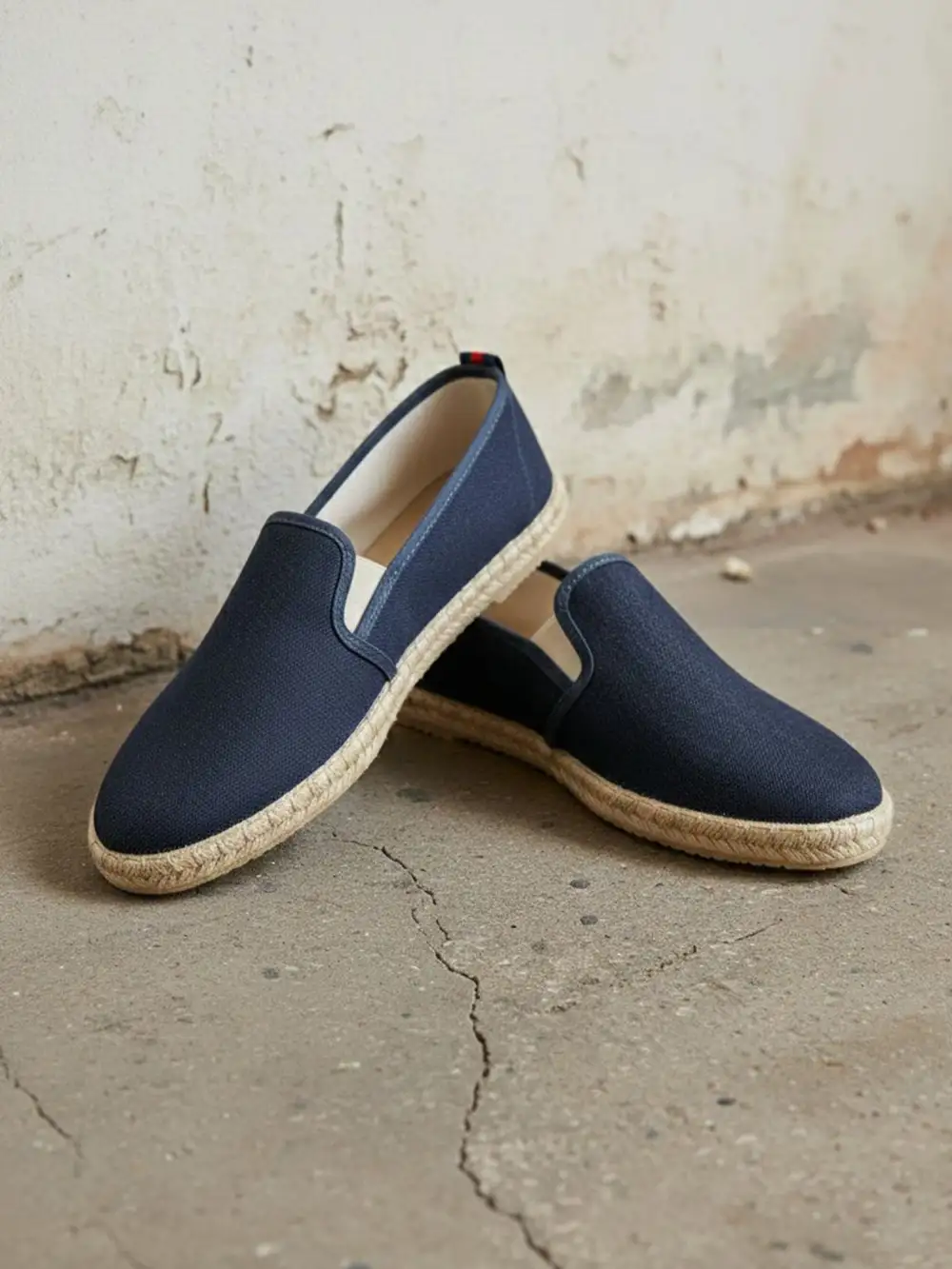 Men's Traditional Equestrian Pull On Canvas Espadrille Sandals
