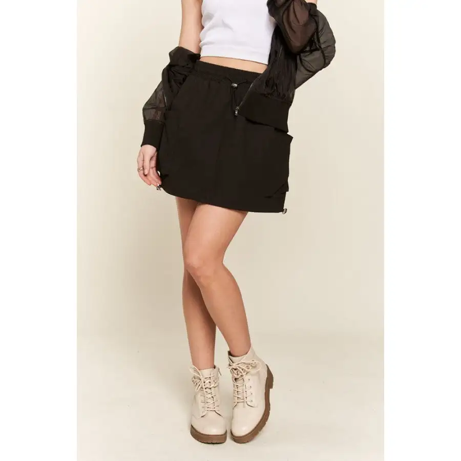 Everyday Drawstring Skort with Pockets
