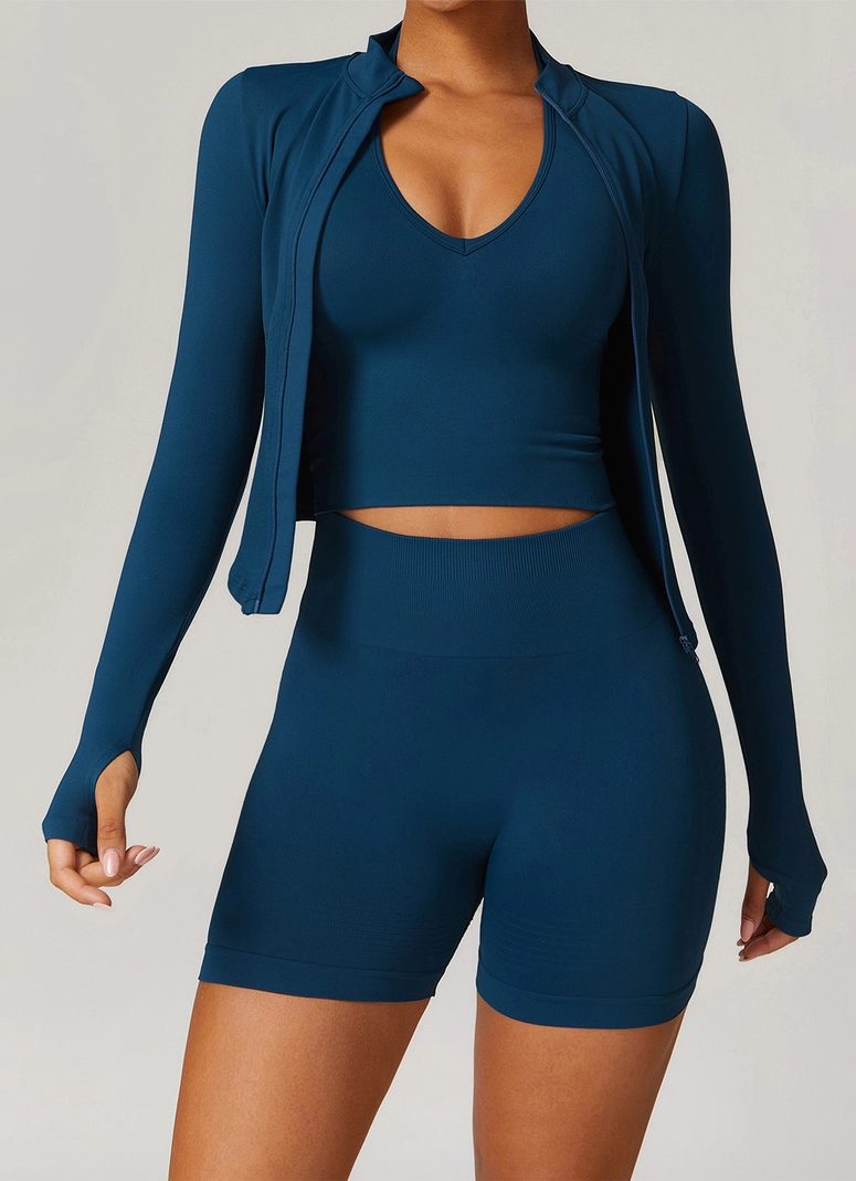 Zip Up Active Jacket Set