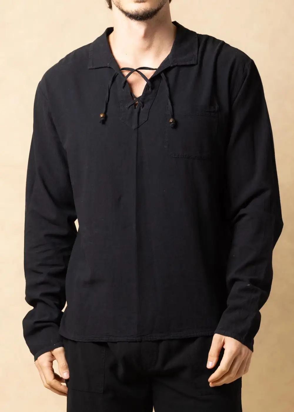 Resort Ready Pocket Front Long Sleeve Button Shirt