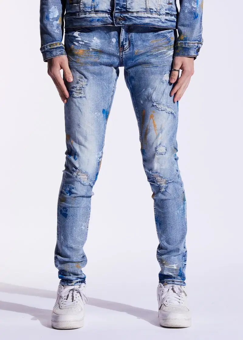 Paint Splatter Skinny Jeans