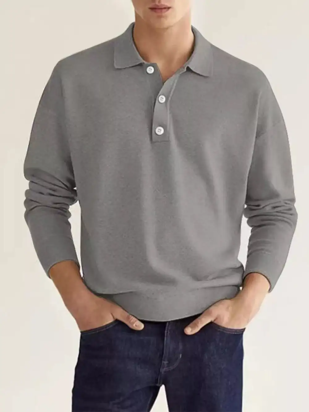 Long-Sleeve Polo Shirt
