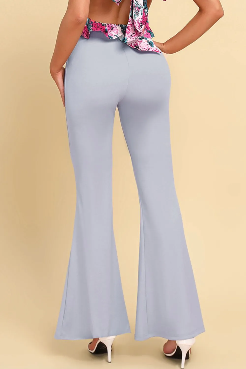 Polished High Waist Straight Leg Pants