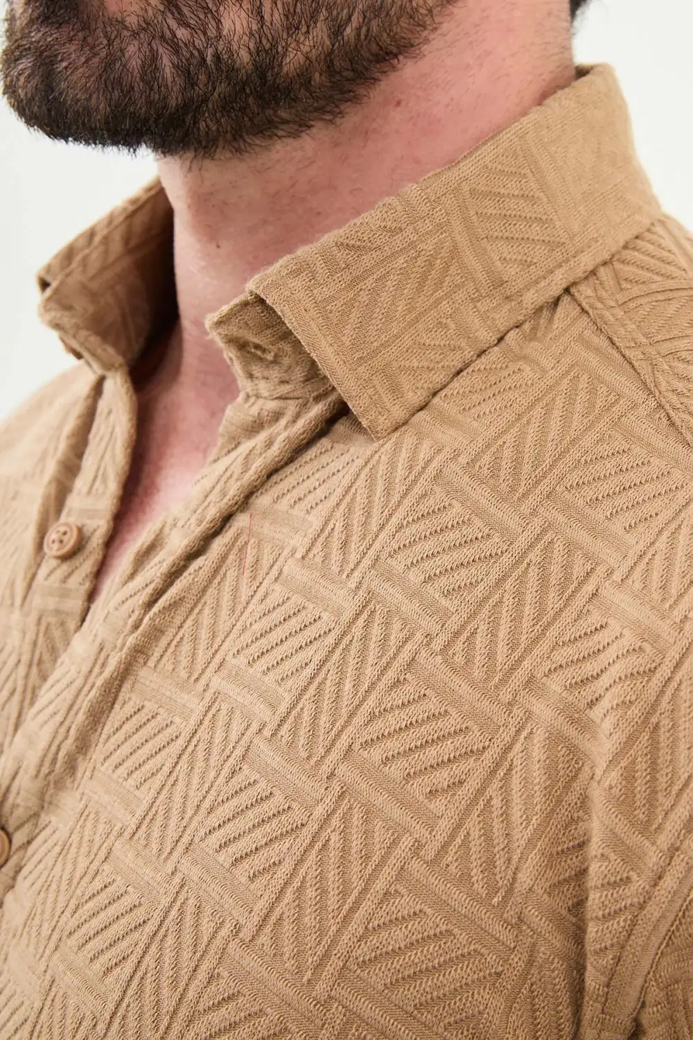 Classic Hidden Button Slim Cotton Shirt