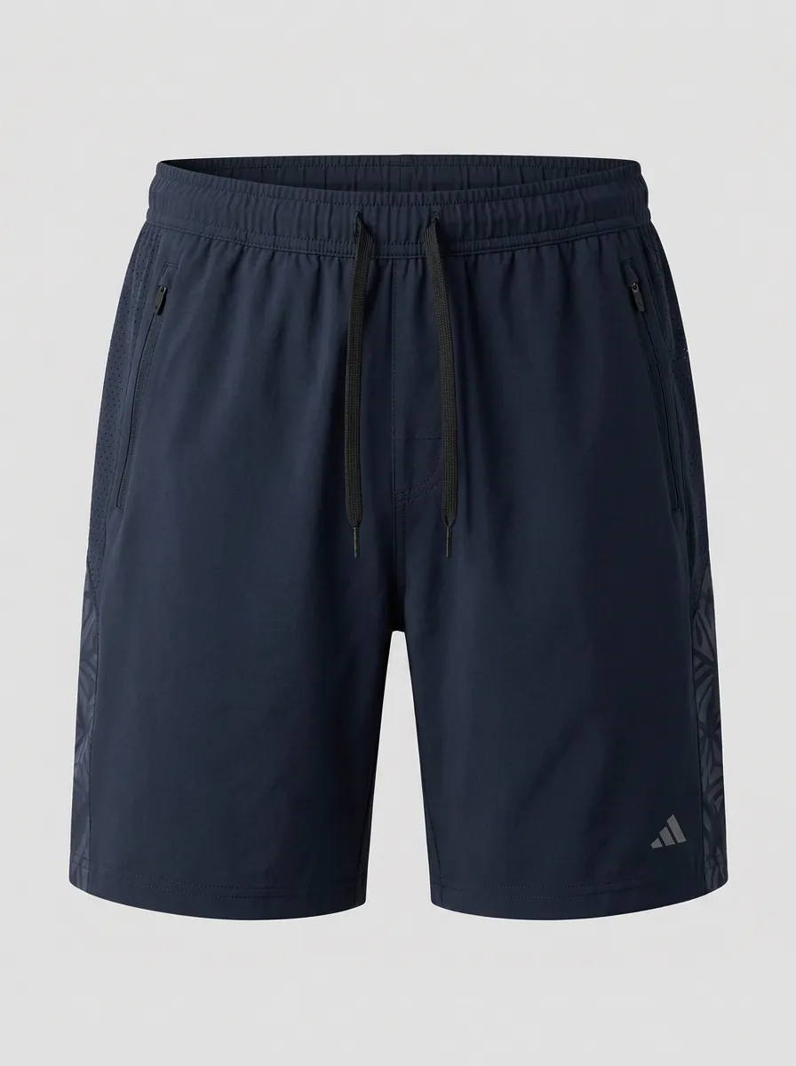 Men's Athletic Breathable Geometric Pattern Printed Shorts
