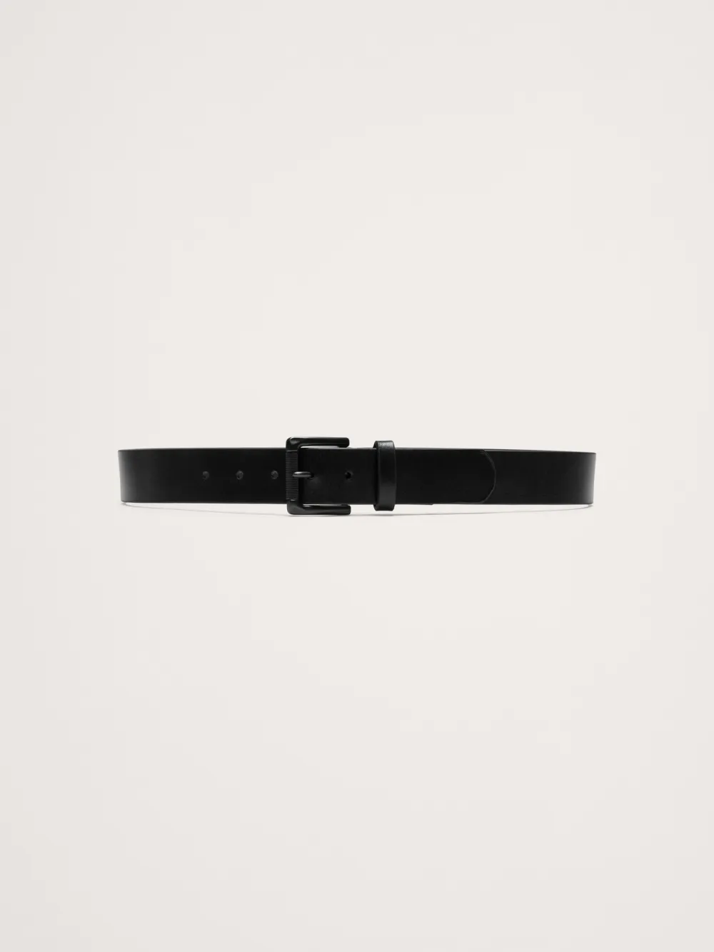 Wide Tooth Men's Casual Black Belt