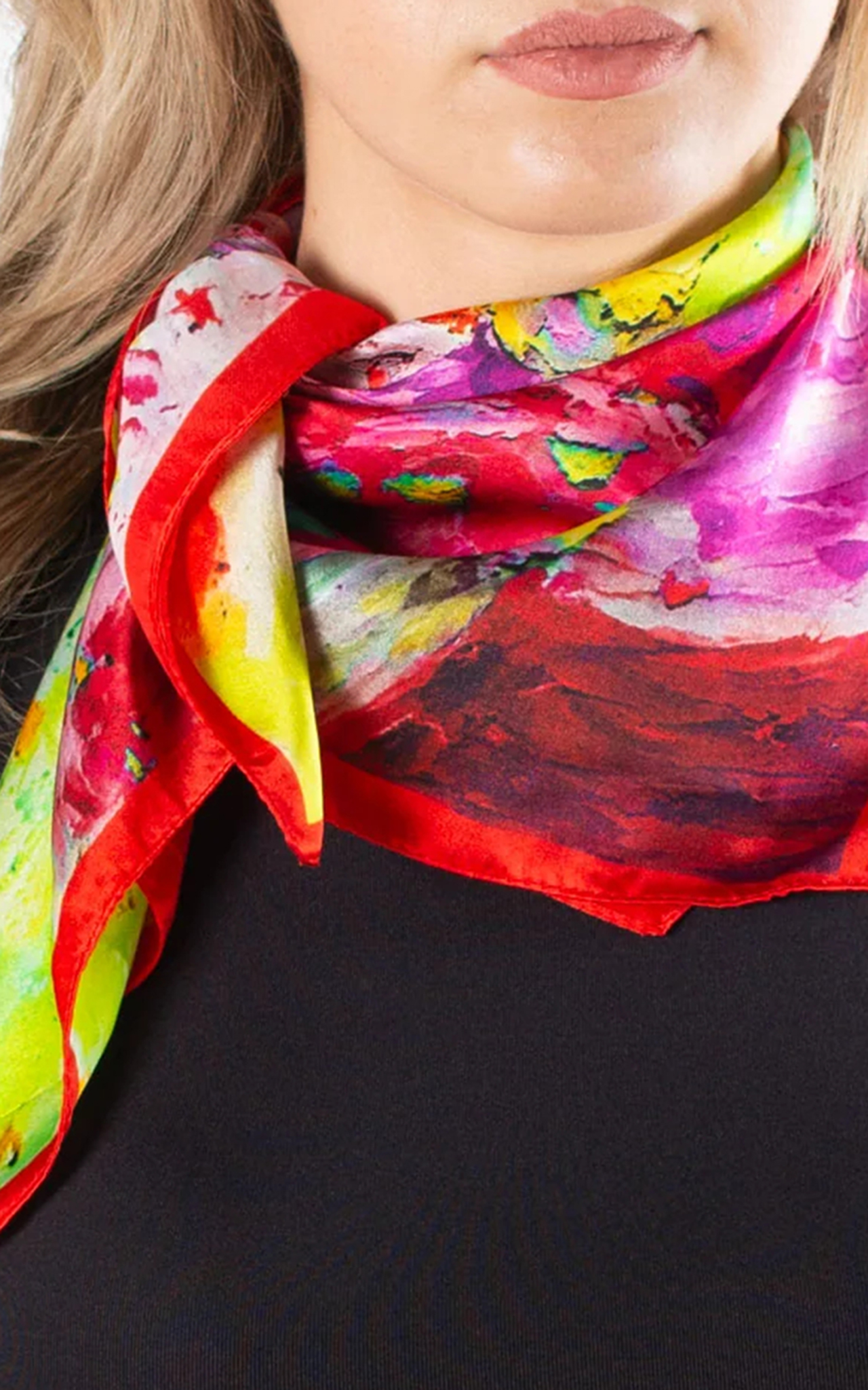 Fashion Abstract Art Print Women's Square Scarf