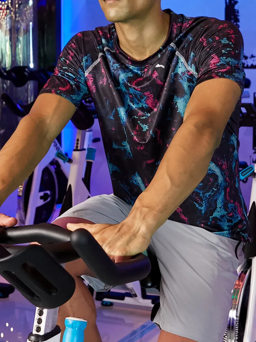 Sporty Multi-Color Activewear T-Shirt