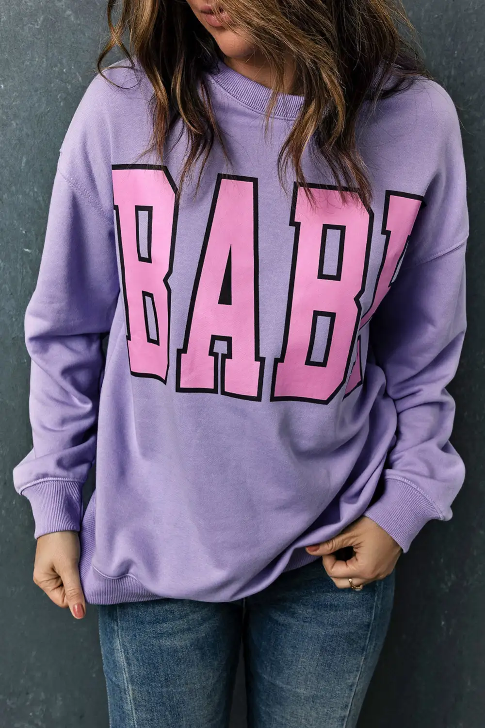 Letter Graphic Sweatshirt