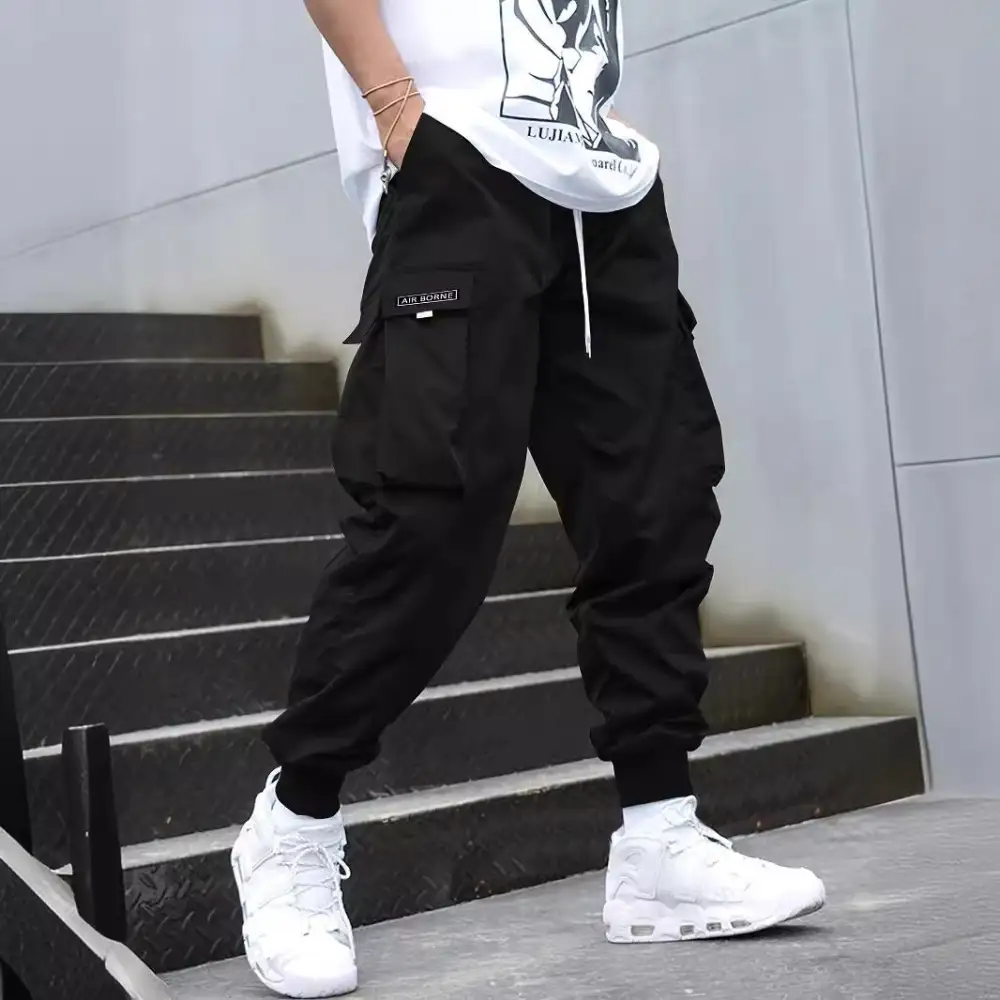 Multi Pocket Drawstring Cargo Pants