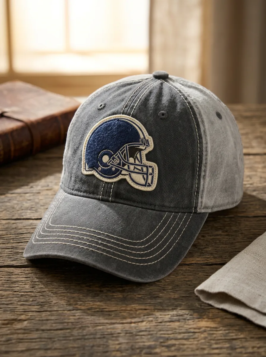 Unisex Touchdown American Football Lover Helmet Embroidered Baseball Cap