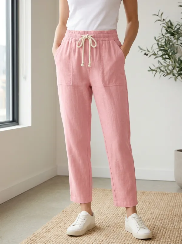 Women's Utility Casual Adjustable Drawstring Waist Pants