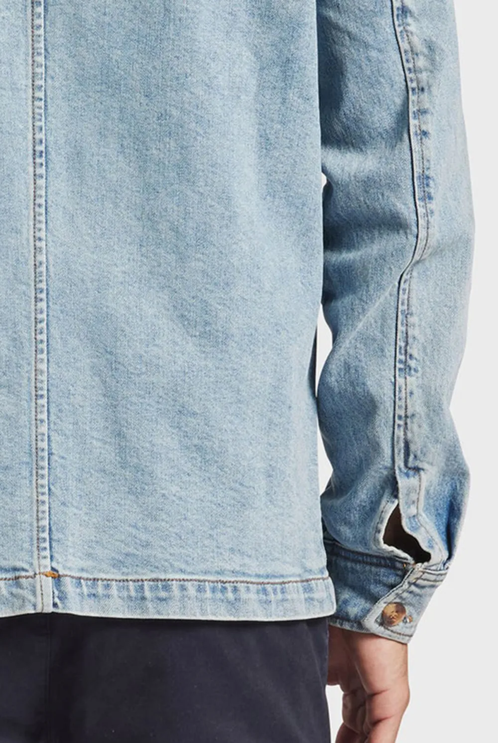 Light Blue Denim Button Down Overshirt