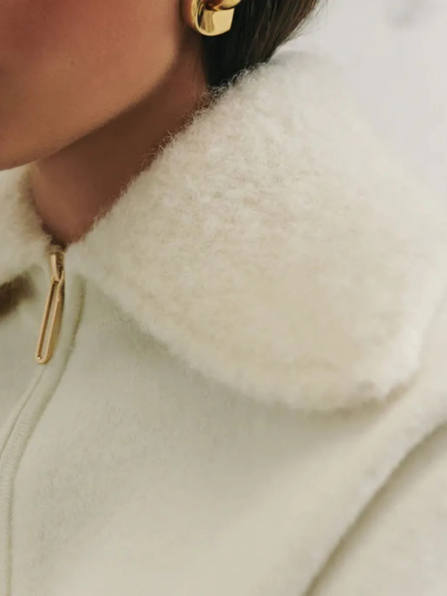 ZIP UP WOOL JACKET