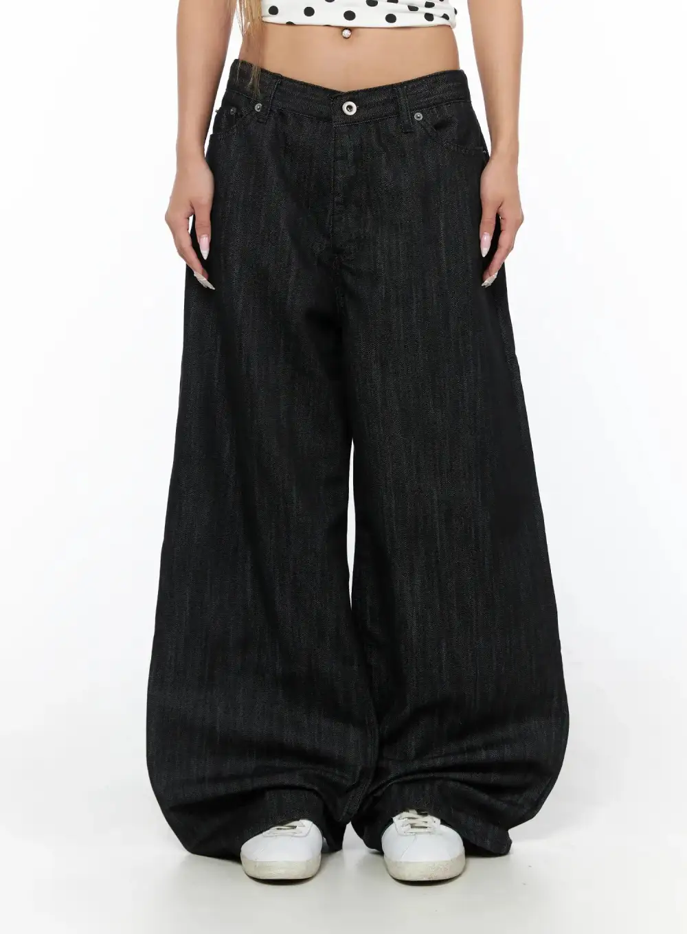 Studded Wide Leg Jeans