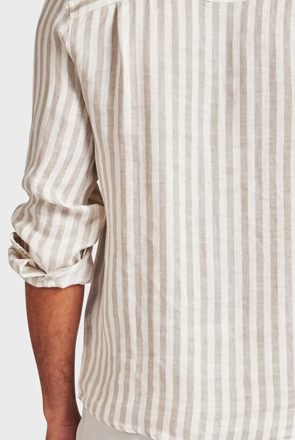 Striped Linen Button Down Shirt