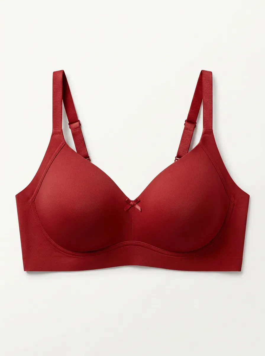 Women's Full-Coverage Seamless Bow-Detail Molded-Cup Bra