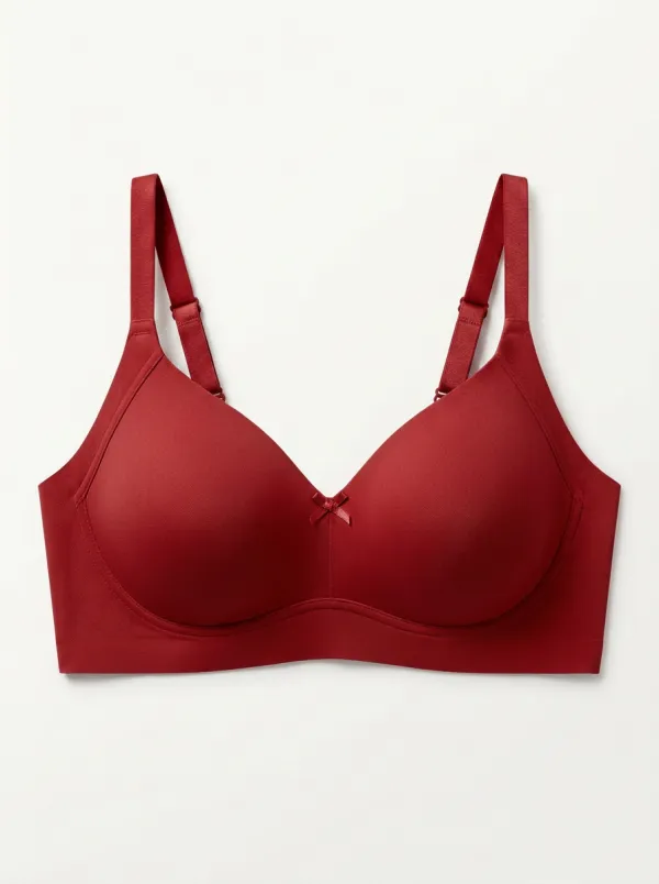 Women's Full-Coverage Seamless Bow-Detail Molded-Cup Bra