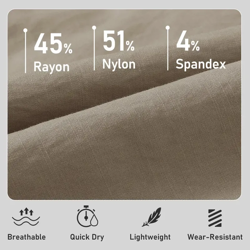 Lightweight hiking cargo pants