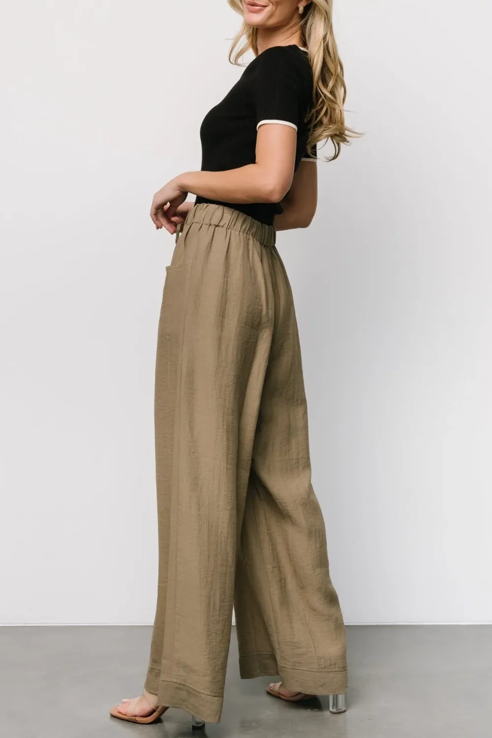Casual Straight Leg Slim-Fit Loose Pants