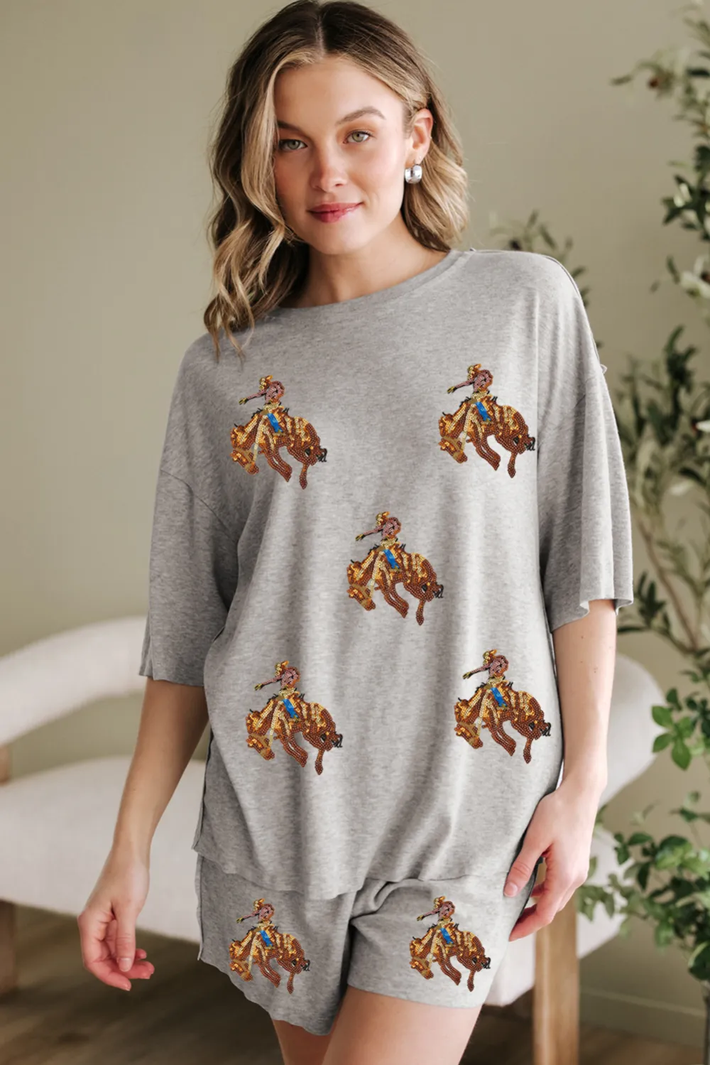Sleeve Shorts Relaxed Shorts Lounge Set Layer