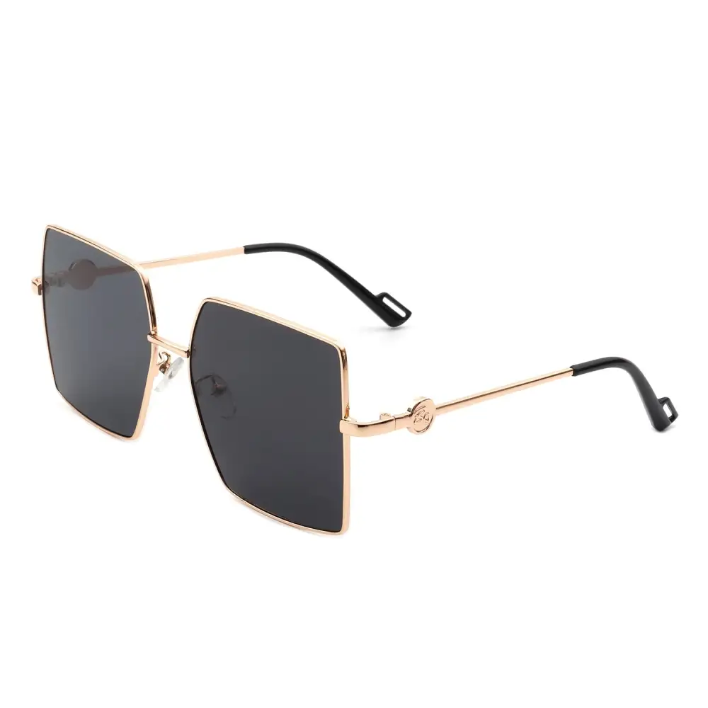 Sleek Square Flat Top Frame Sunglasses