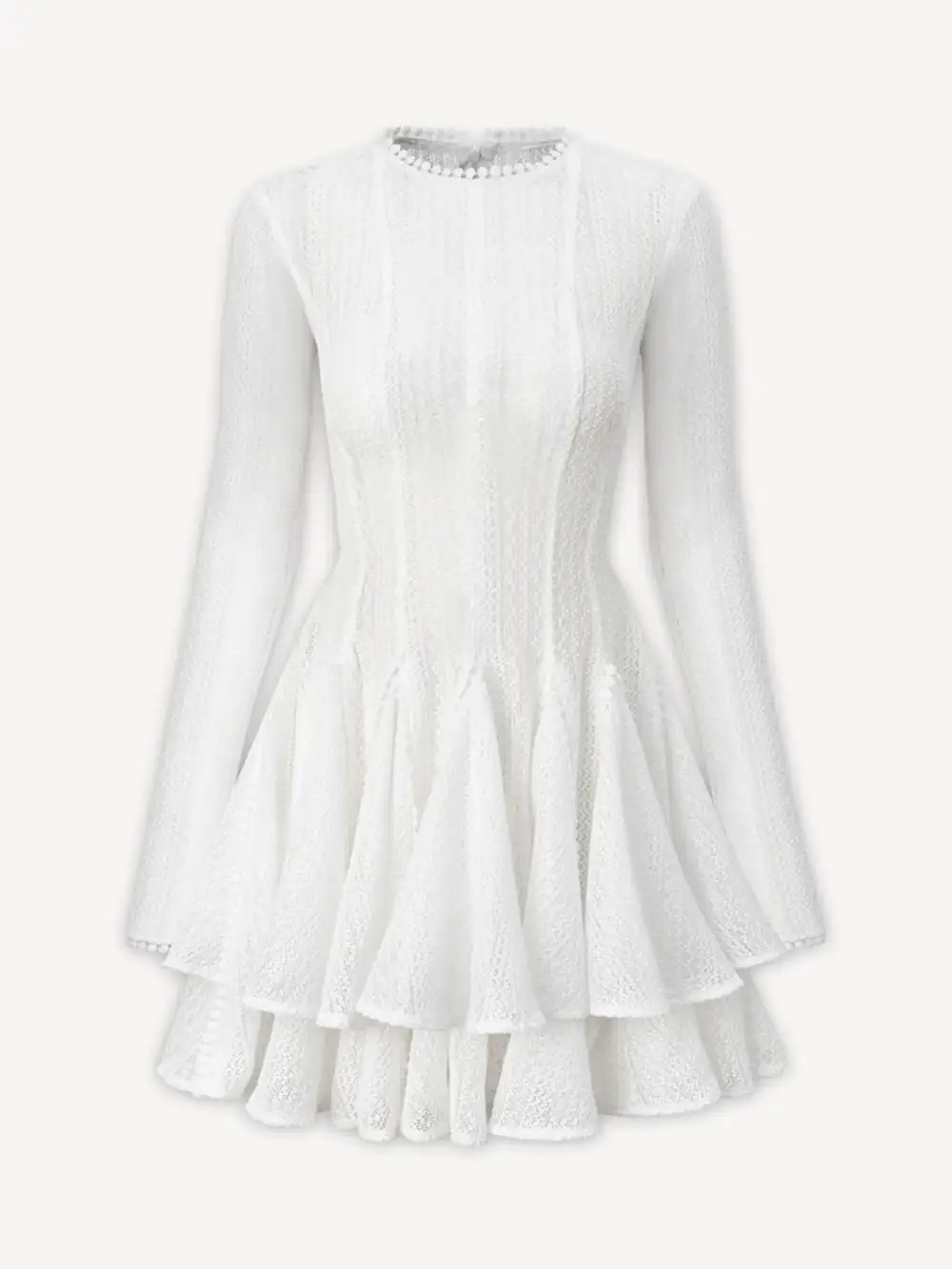 Comfort Fit Round Neck Long Sleeve Dress