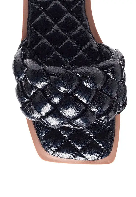 Quilted Woven Slides