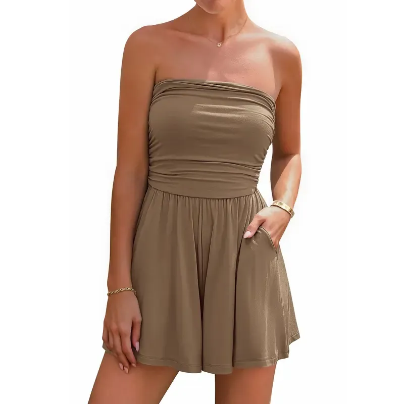 Summer Women's Strapless Bodysuit