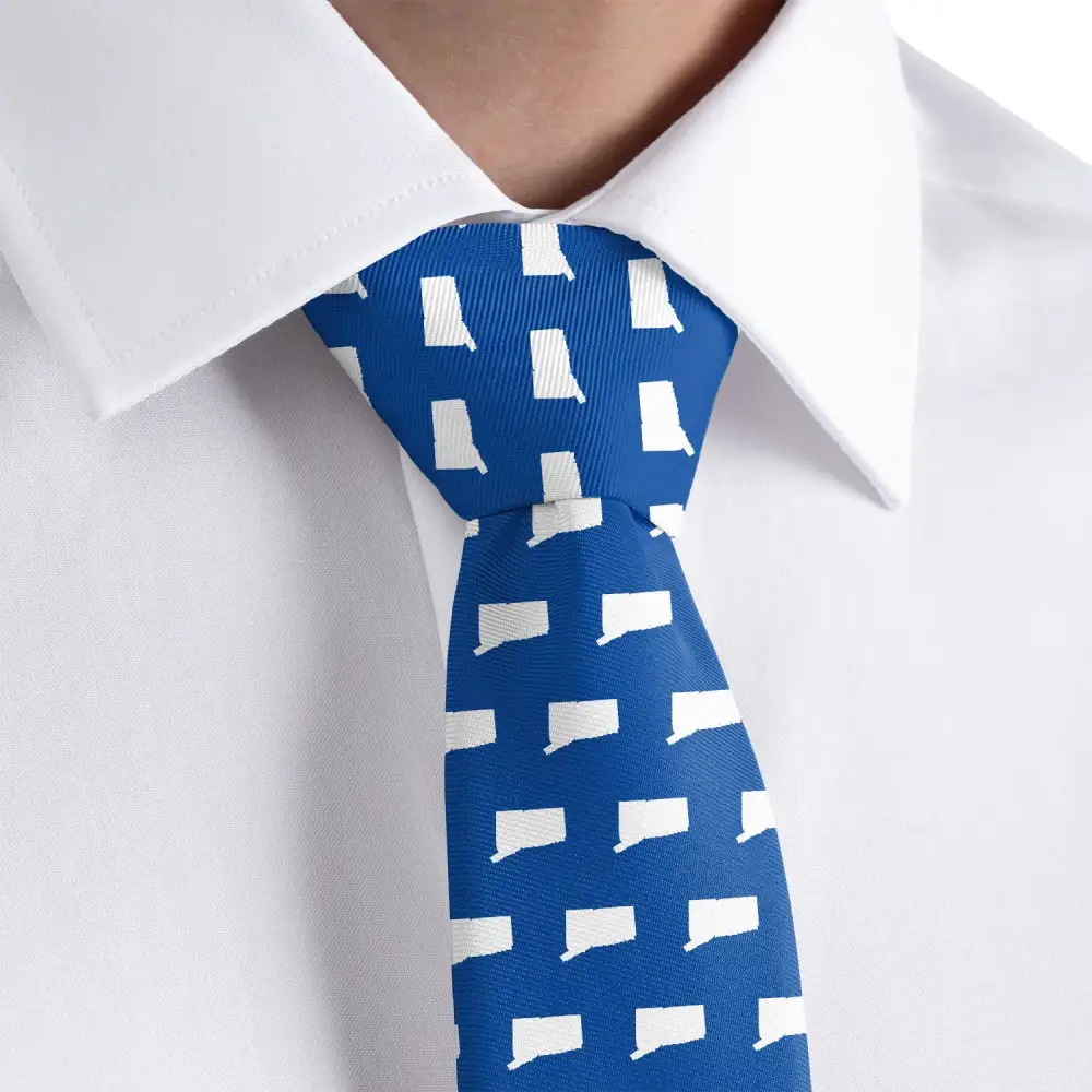 Refined Outline Emblem Theme Necktie