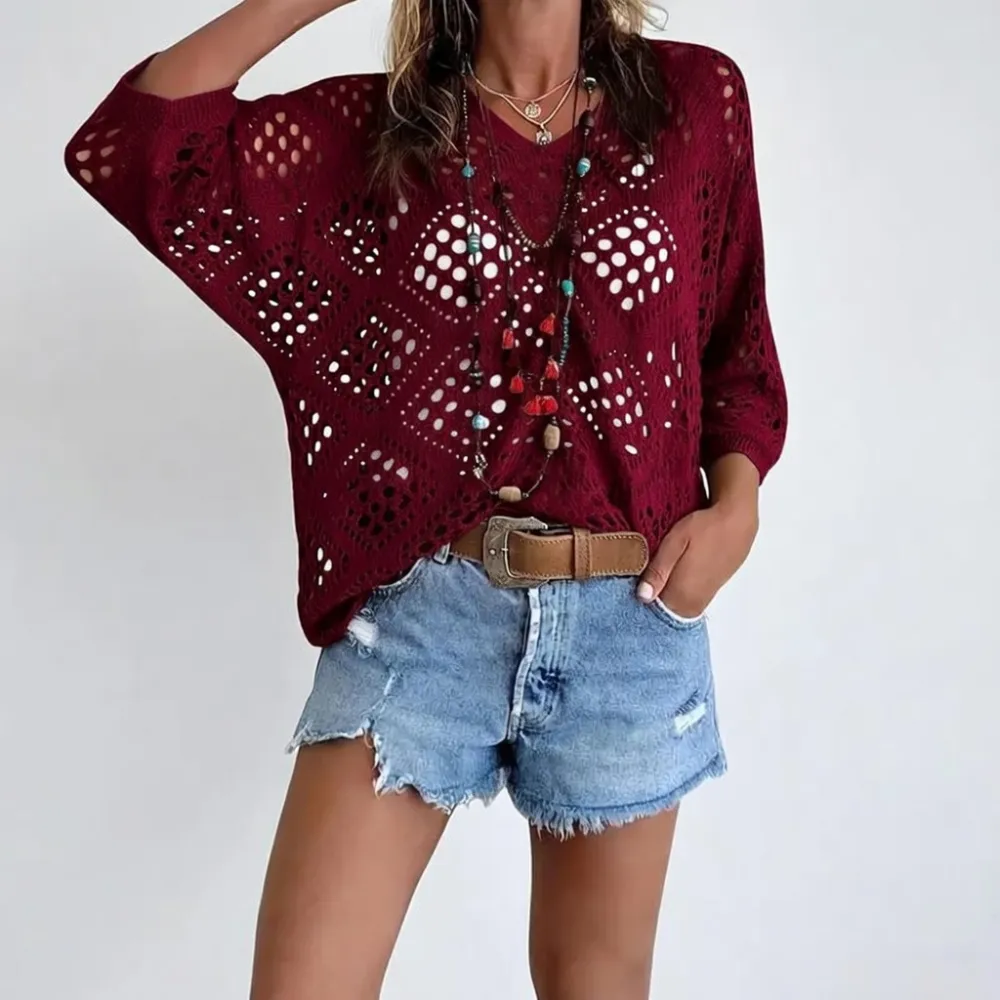 Women's V-neck top