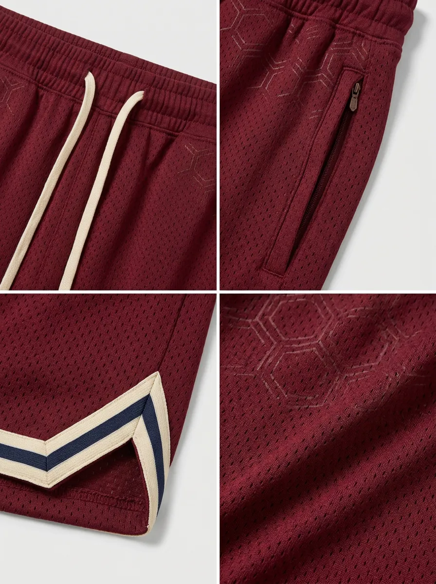 Active Striped Detail Set Men's Basketball Shorts
