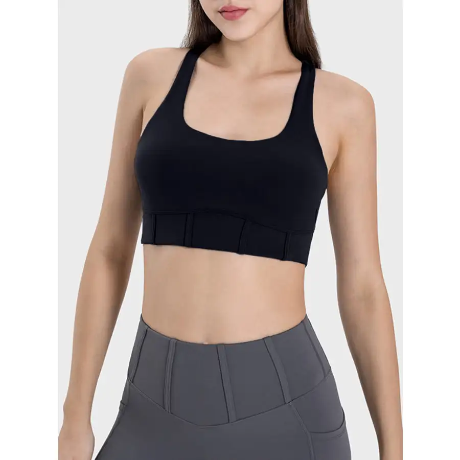 Square Neck Wide Strap Active Tank
