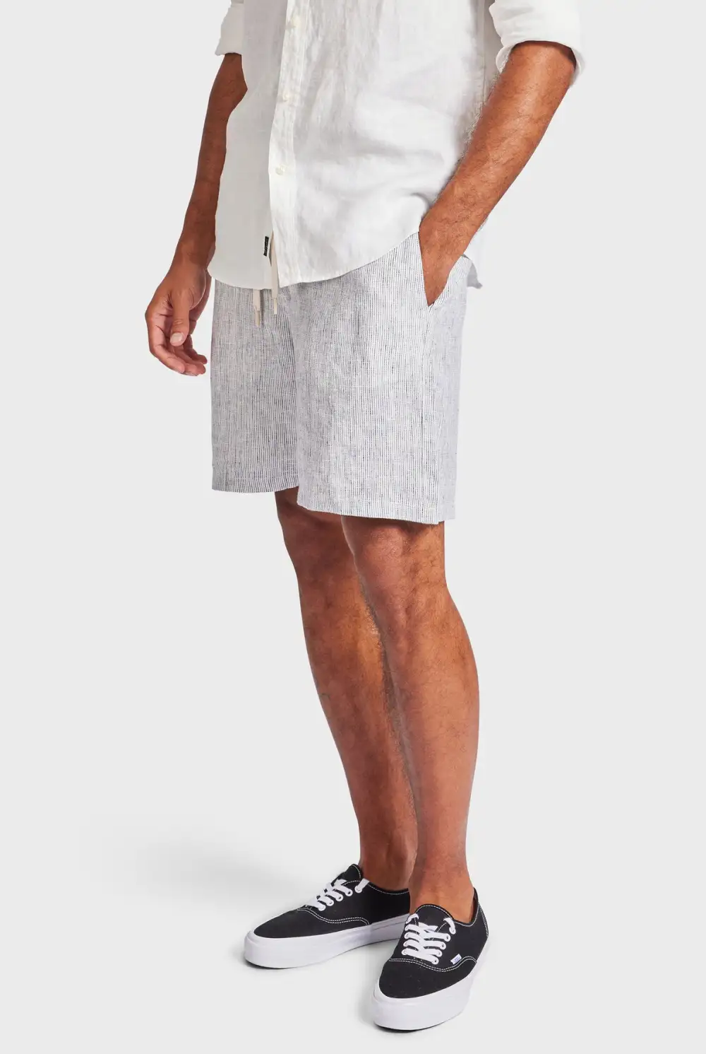 Elastic Waist Contrast Drawcord Short