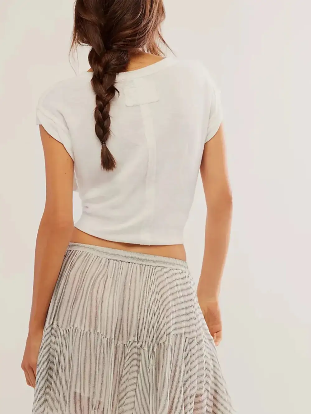 Comfy Mesh Printed Skirt