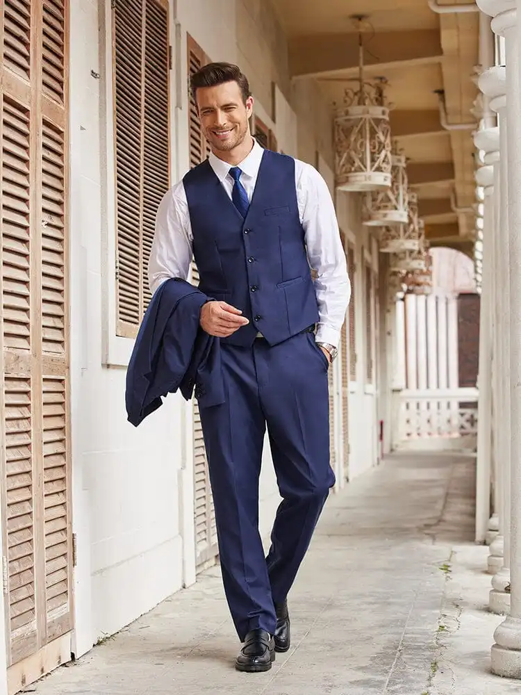Notch Lapel Two Piece Suit Set