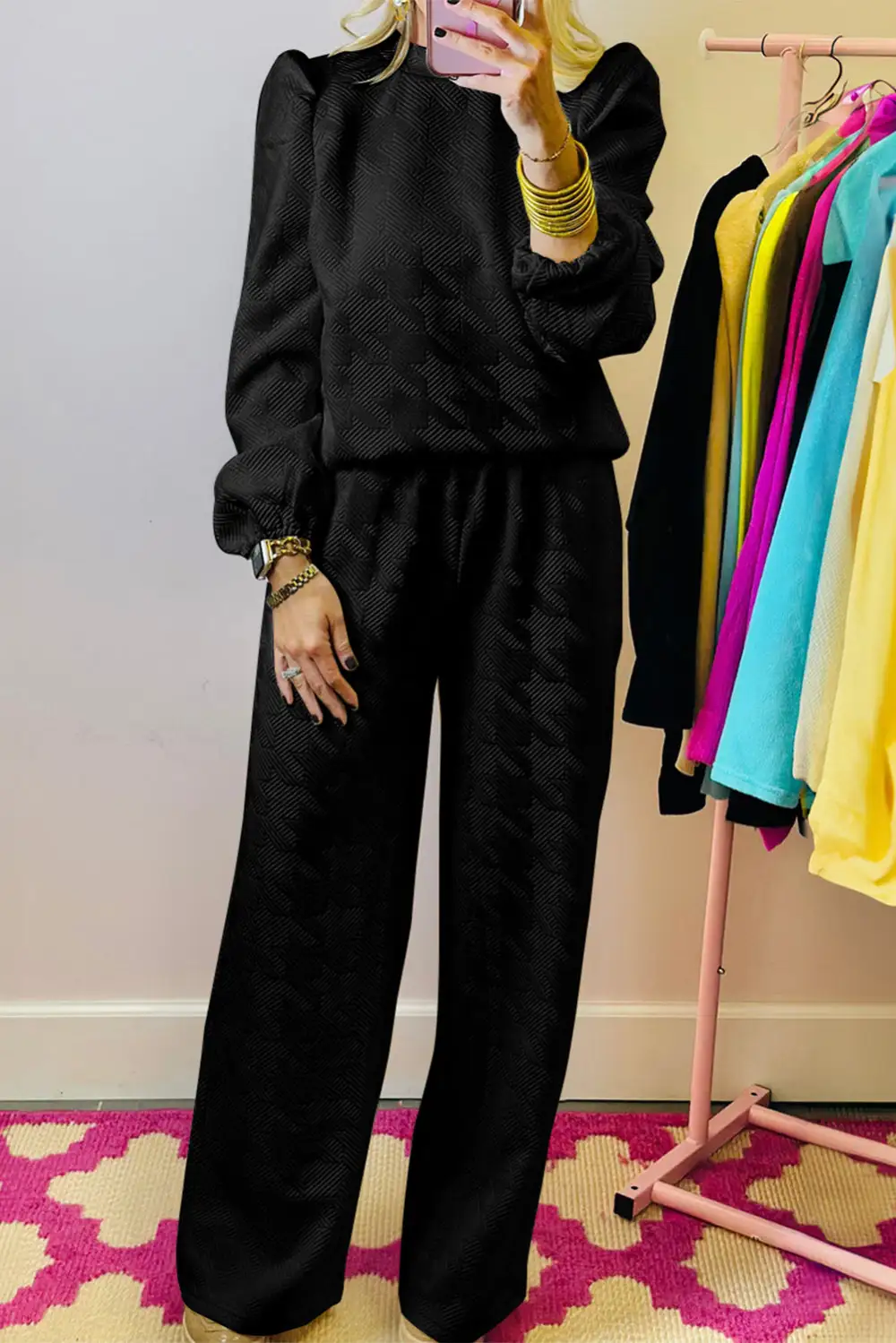 Sleeve Pants Soft Pants Lounge Set Look