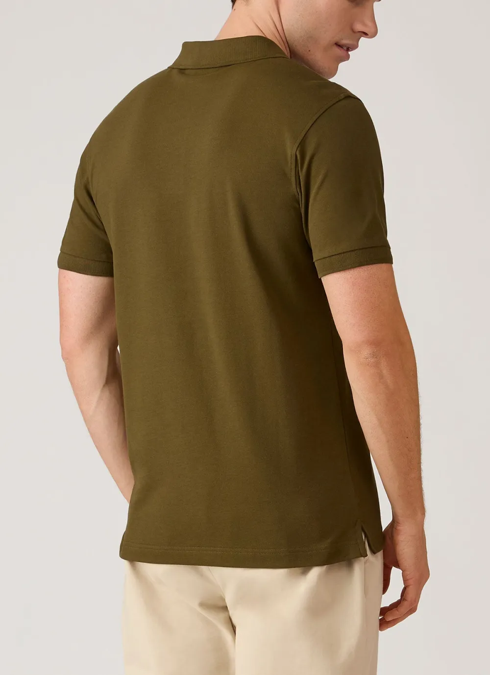 Modern Everyday Slim Fit Cotton Pique Short Sleeve Polo Shirt