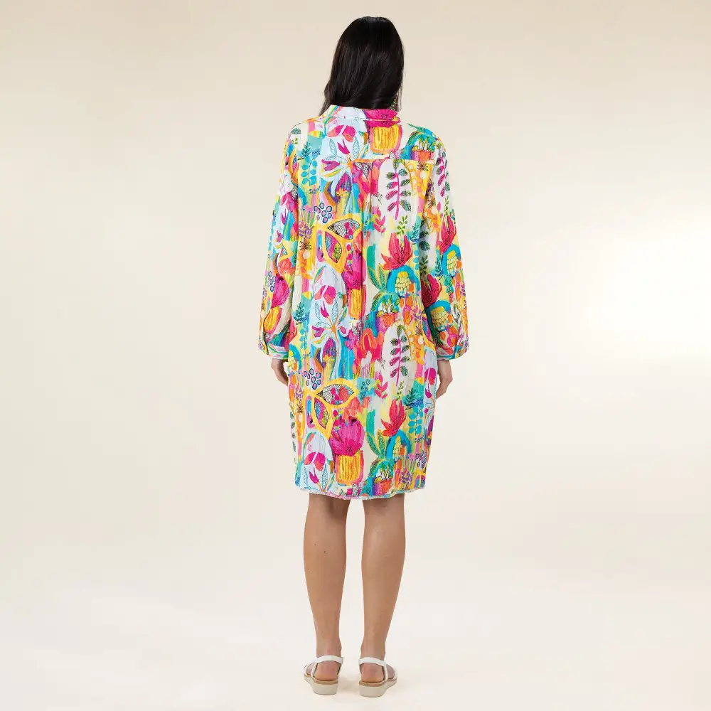 Button-up Linen Dress