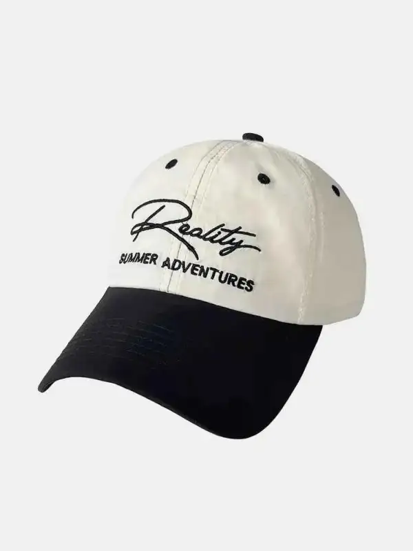 Letter Embroidered Adjustable Hat